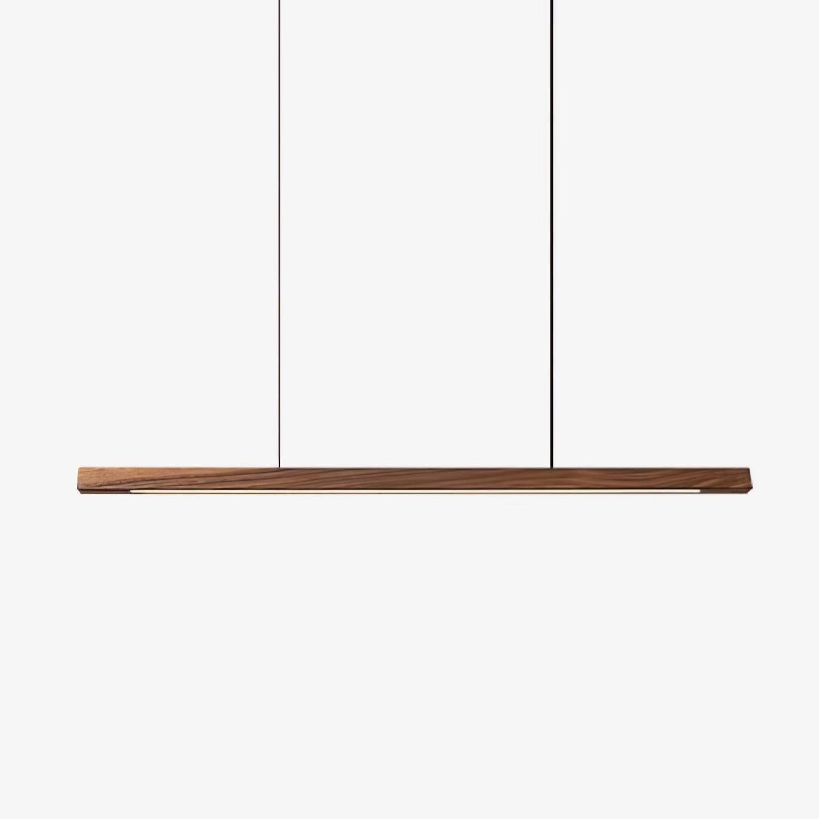 Xylo Designer Linear Rod Shaped Pendant Light. Wood