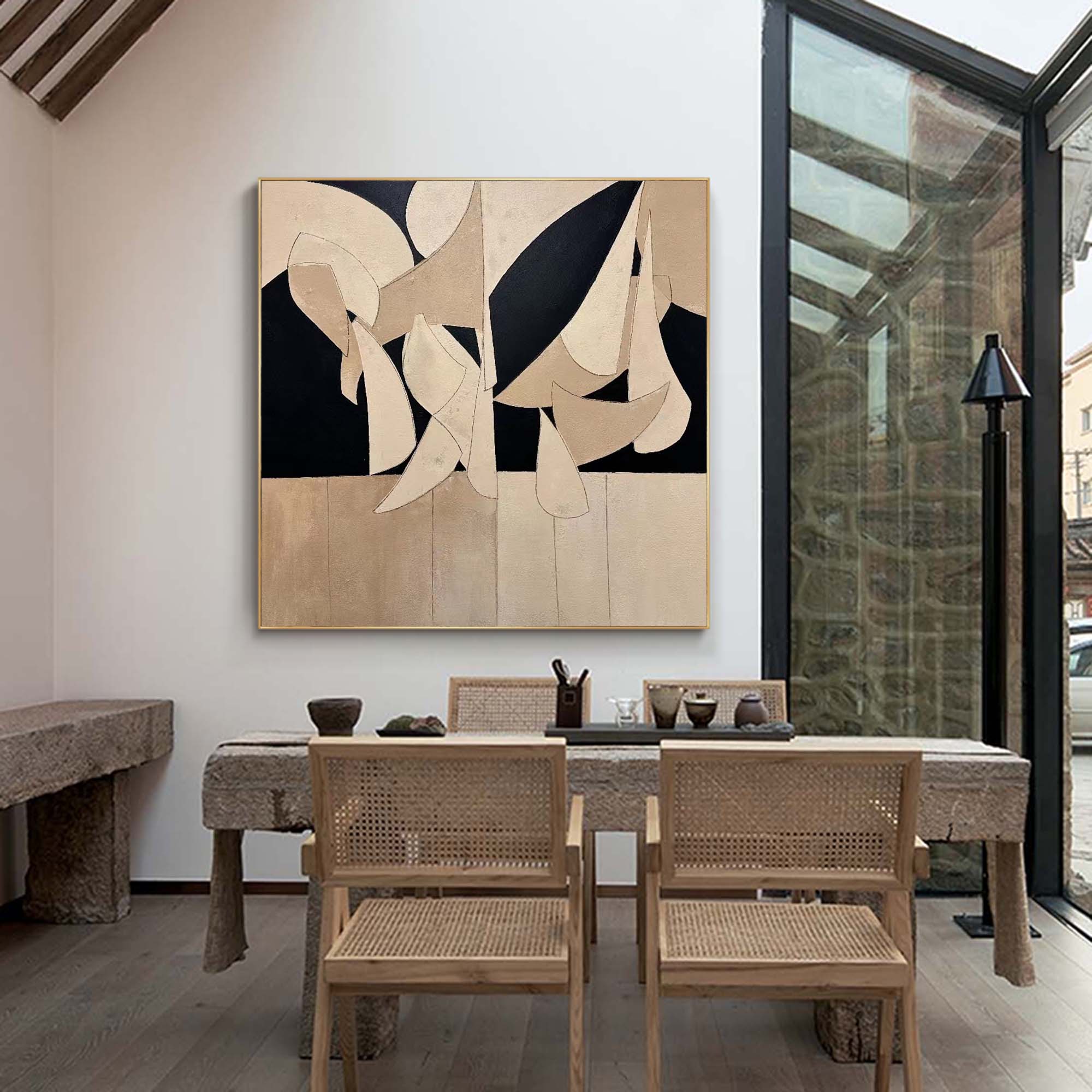 Wall Art Wabi-Sabi Serene Calm Modern Linen