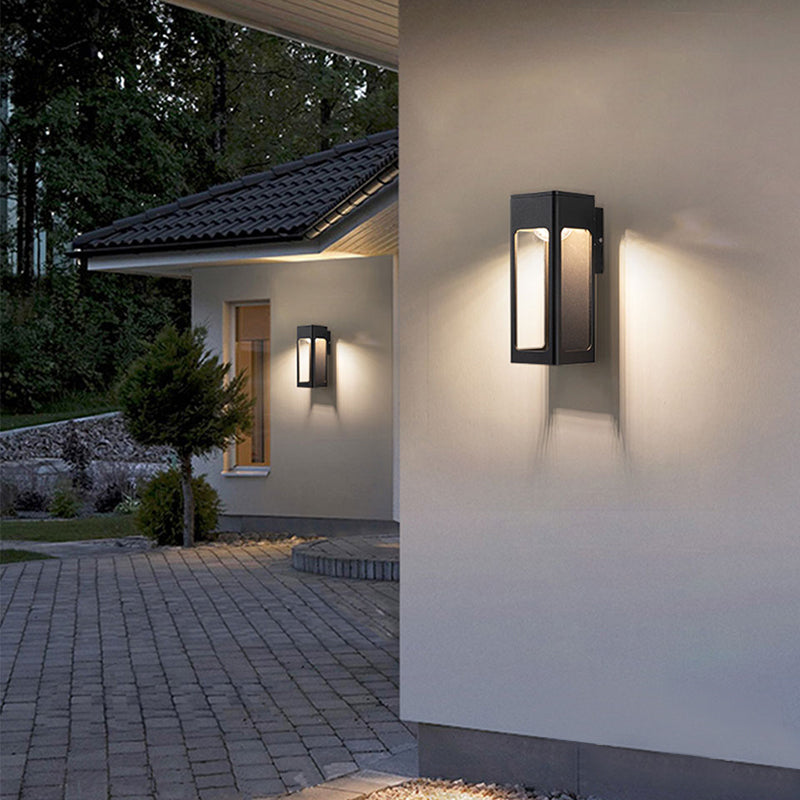Solith Modern Waterproof Minimalist Geometric Outdoor Wall Light - Neutralighting