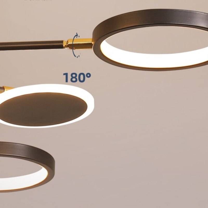 Arisha Modern Led Chandelier, Geometric, Black Dimmable - Neutralighting