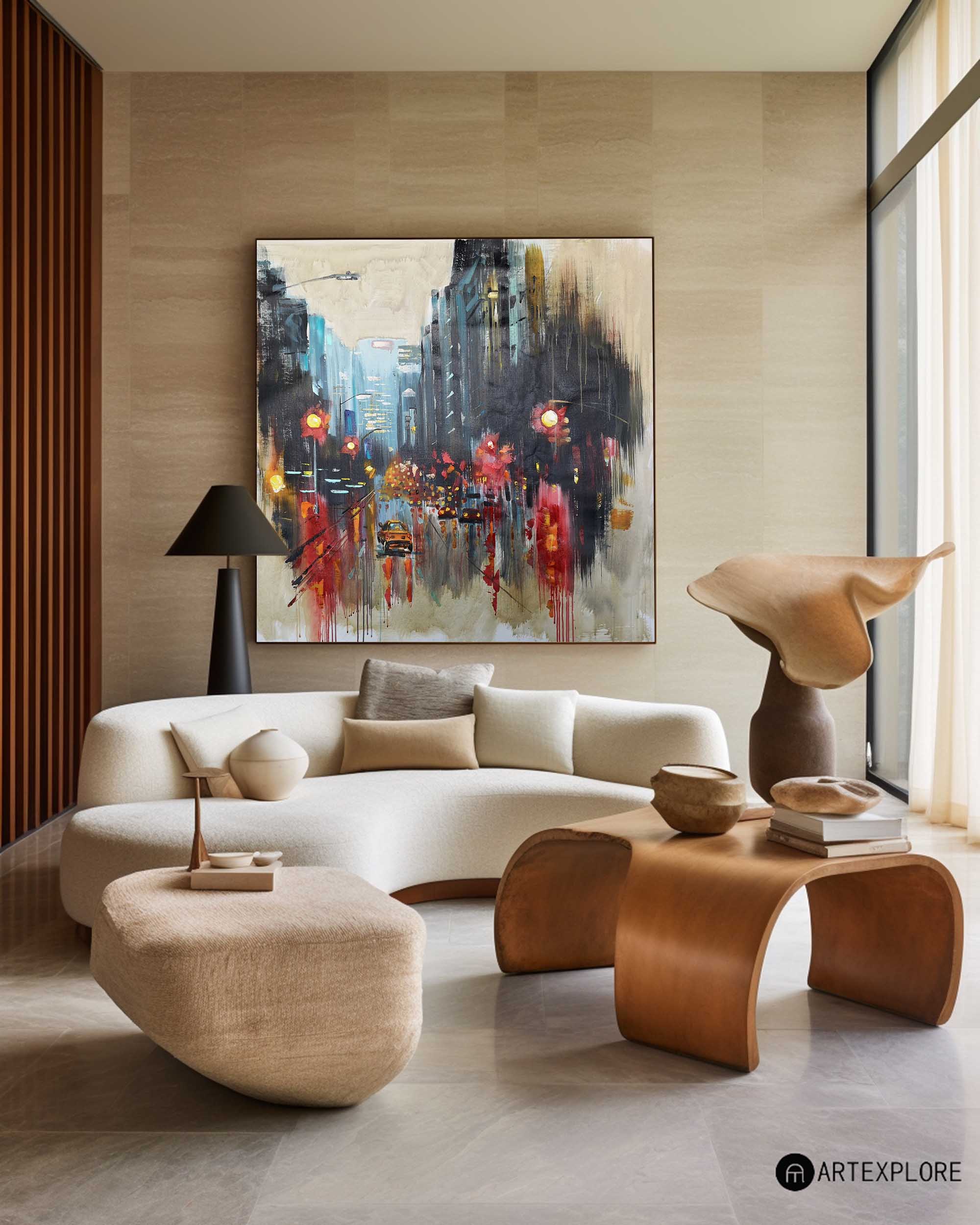 Large Urban Night scene Art URS02 - Neutralighting