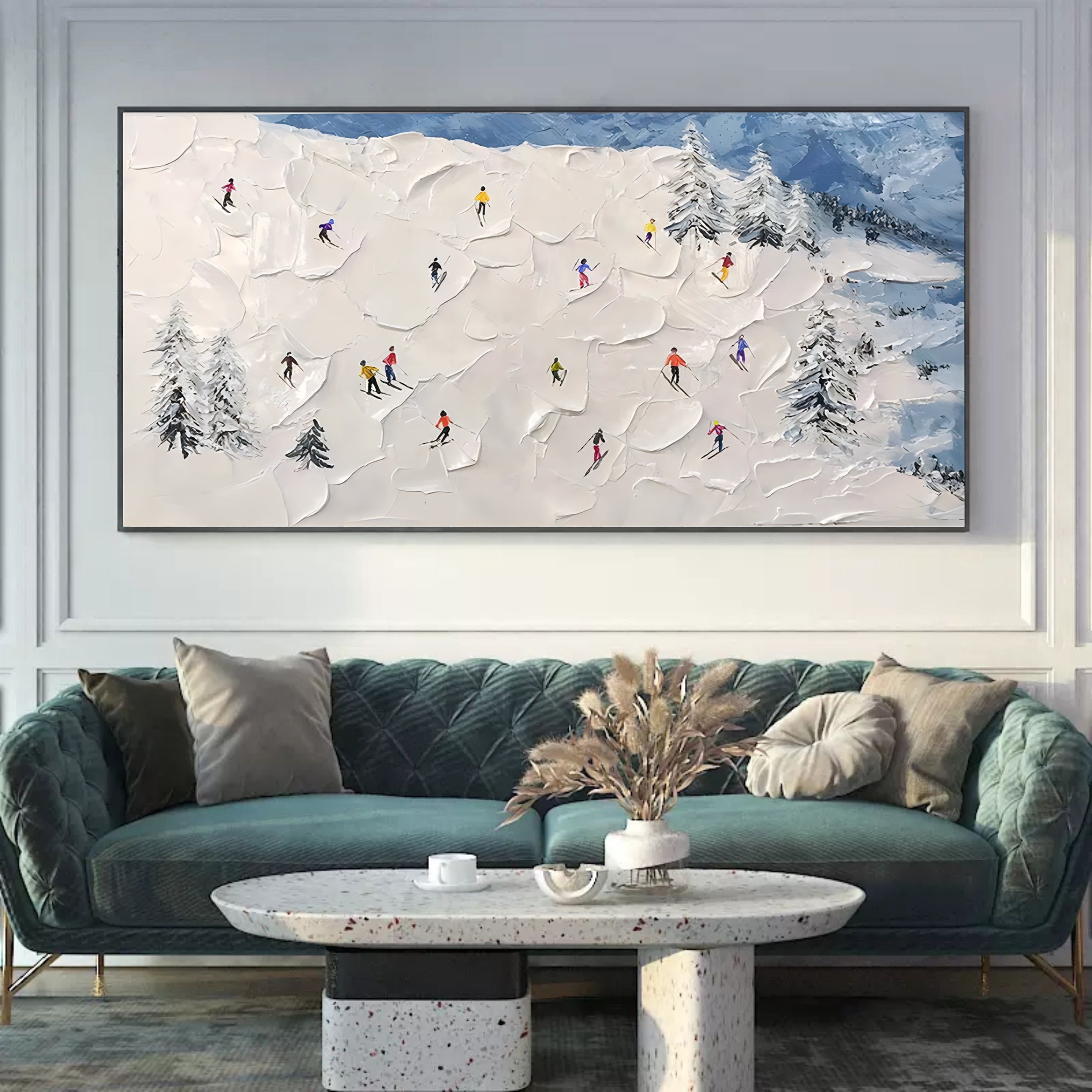 Plaster Art Texture Painting SG095 - Neutralighting