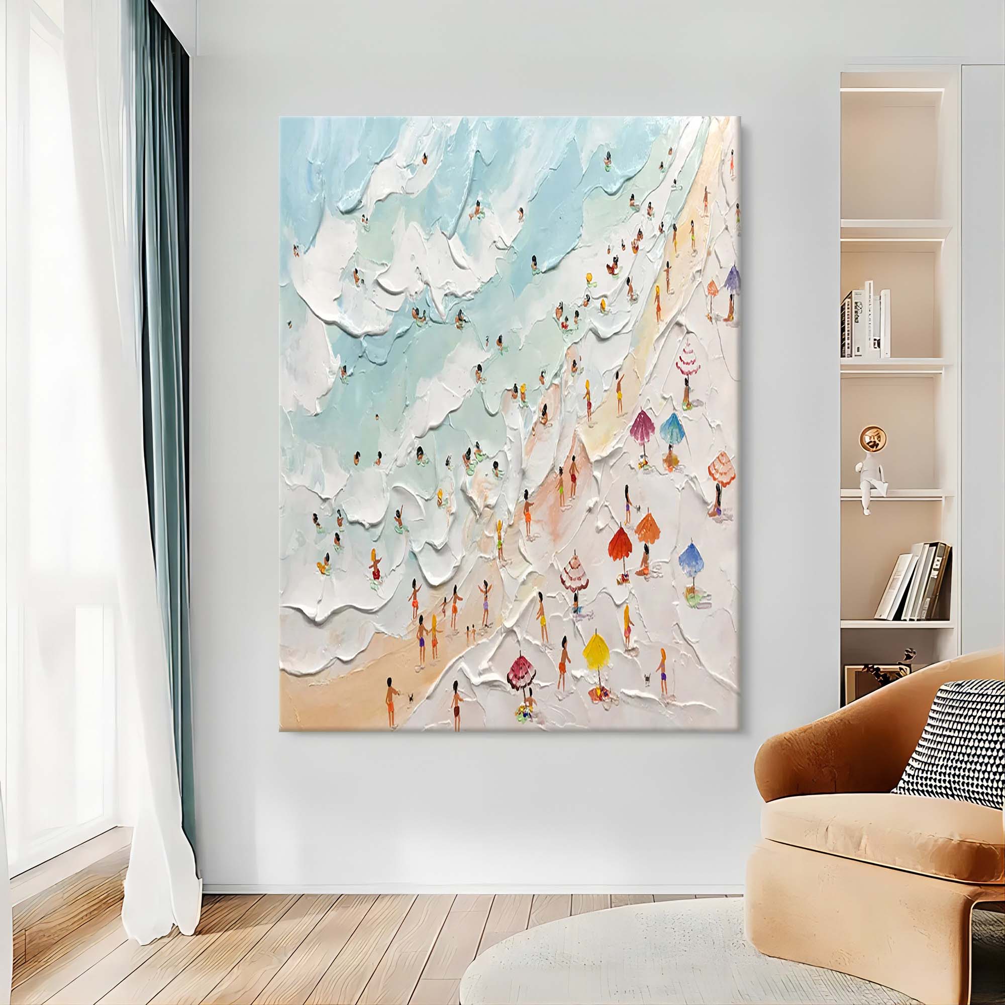 Vacation Plaster Art Texture Painting - Letslighting