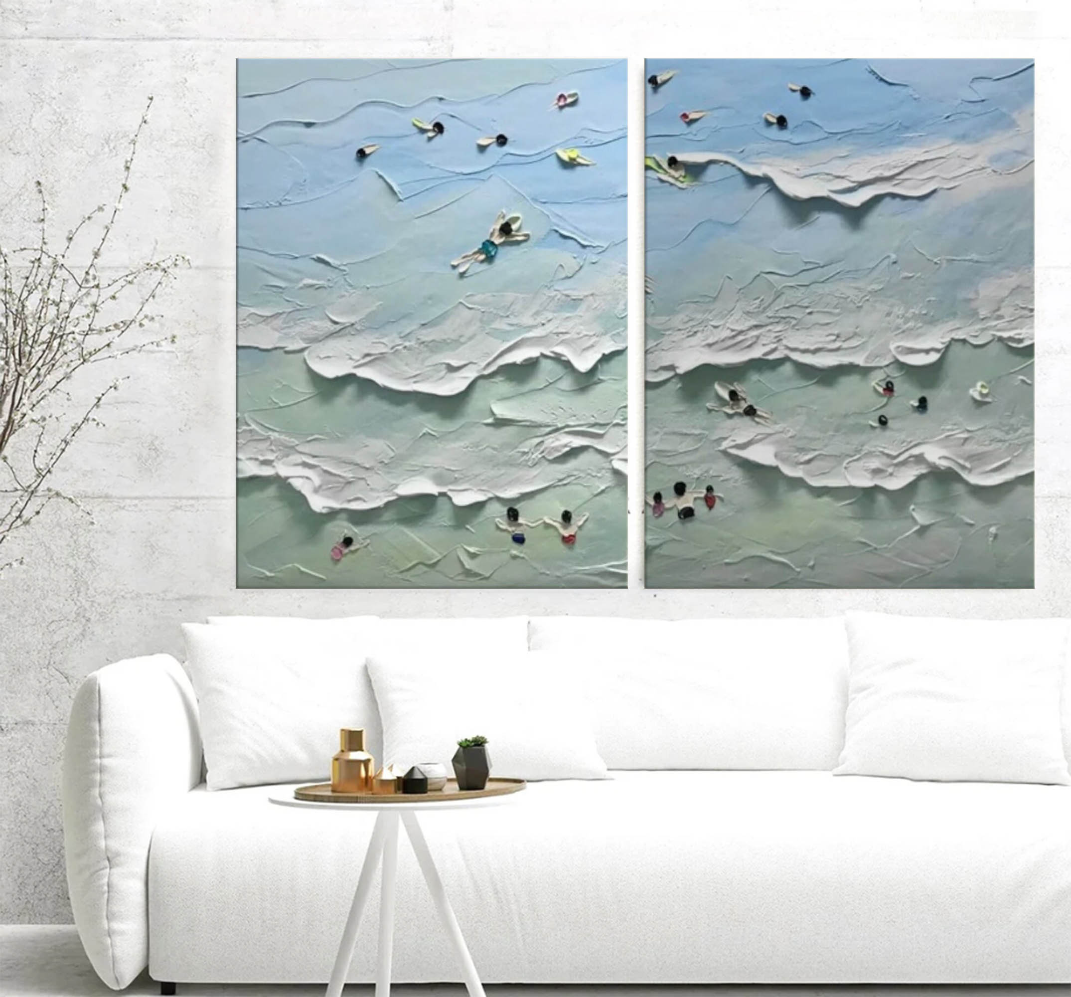 Abstract Painting Set Of 2 SP127 - Neutralighting