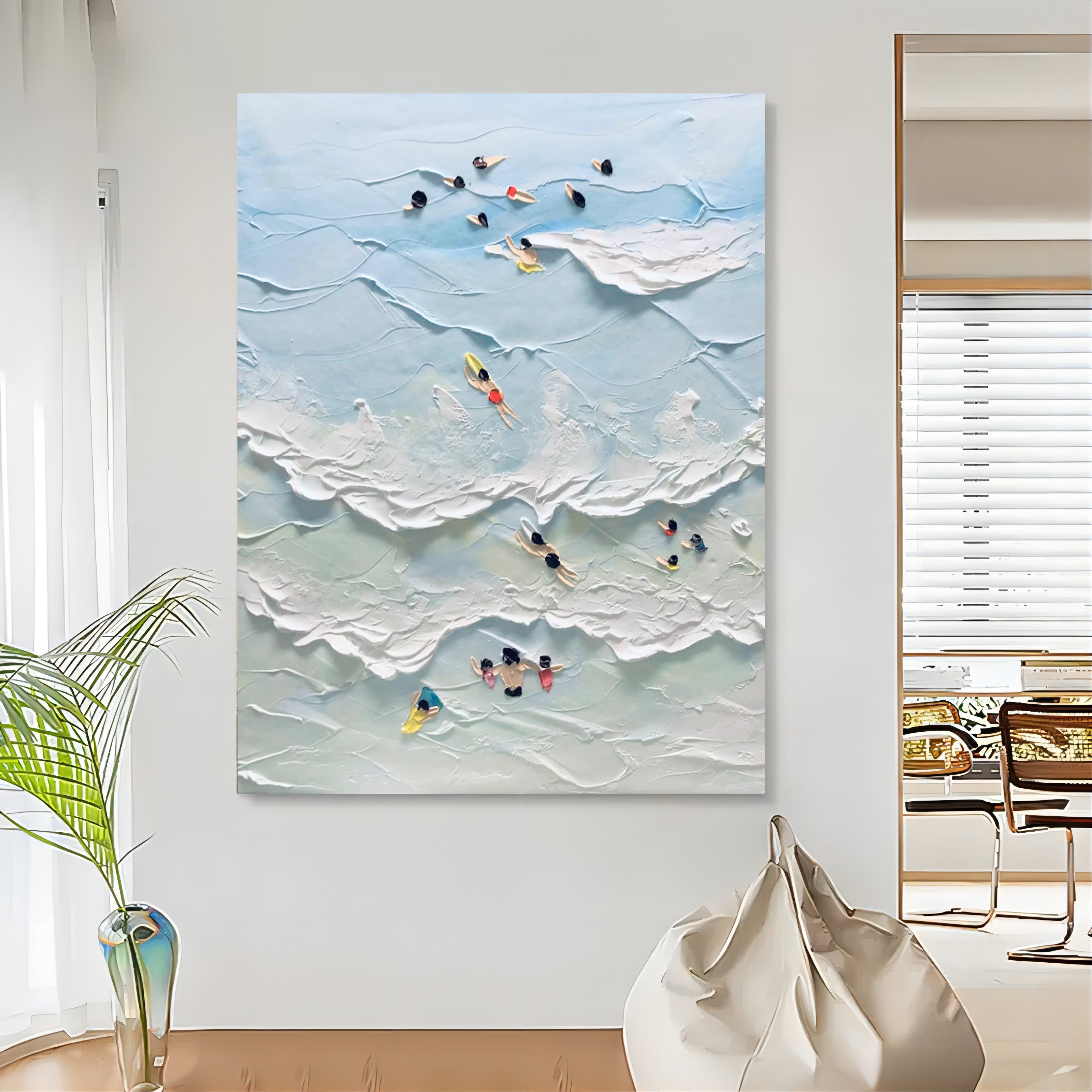 Plaster Art Texture Painting SG096 - Neutralighting