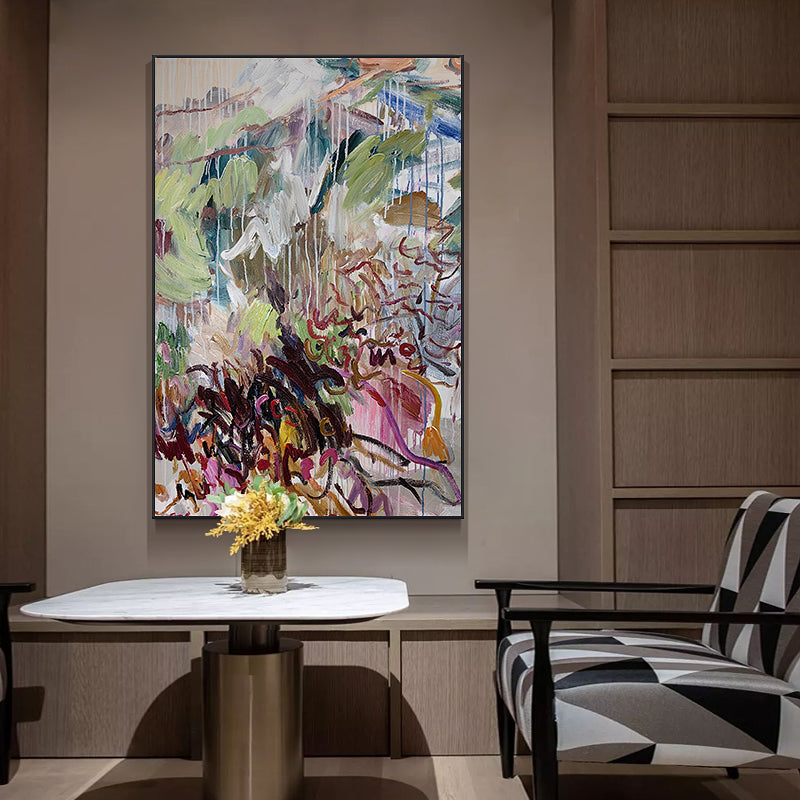 Wall Art Dense Abstract Expressionist Botanical