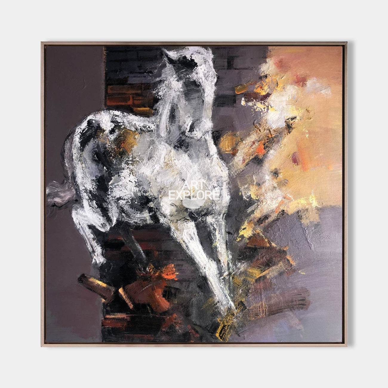 Modern Horse Abstract Painting