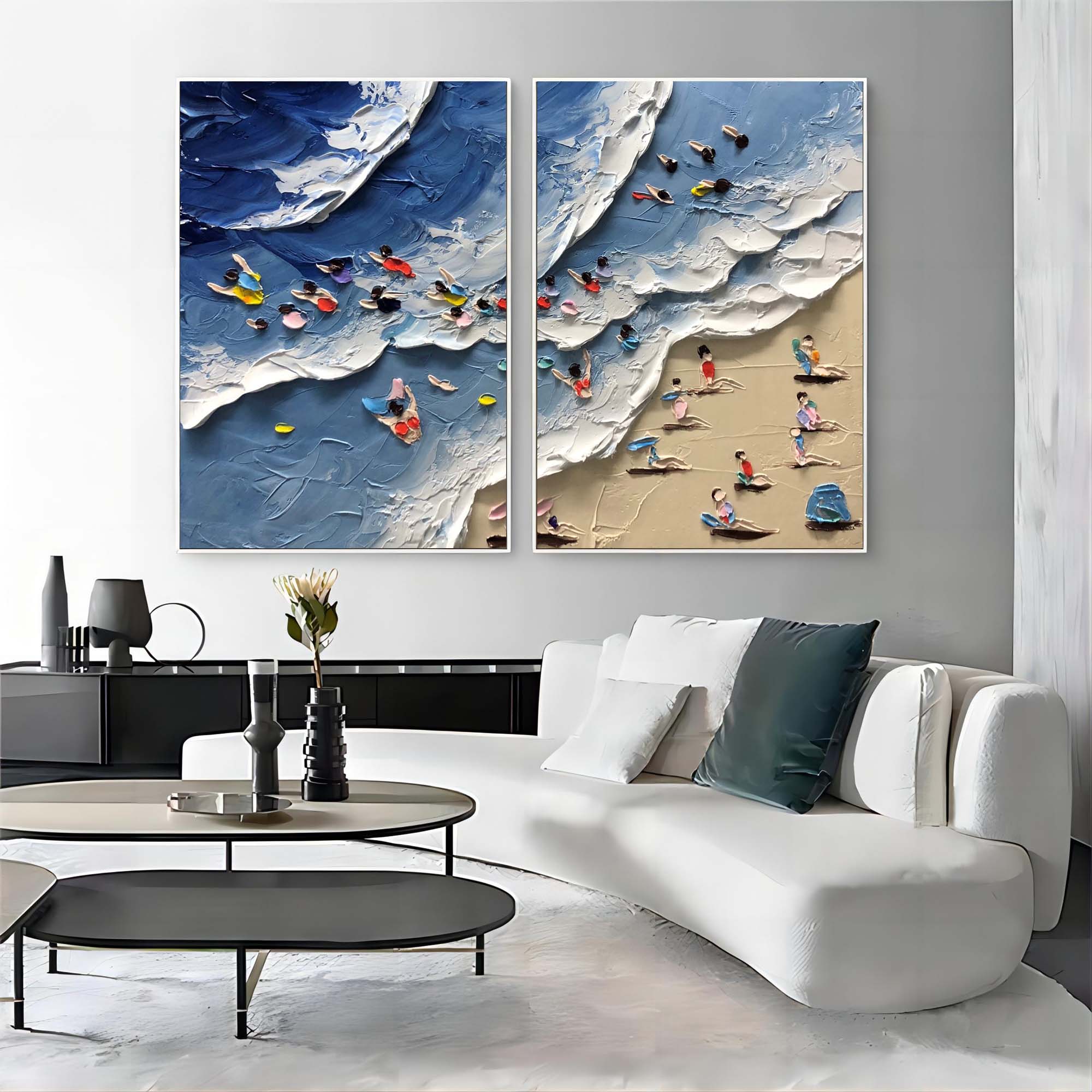 Abstract Painting Set Of 2 SP126 - Neutralighting