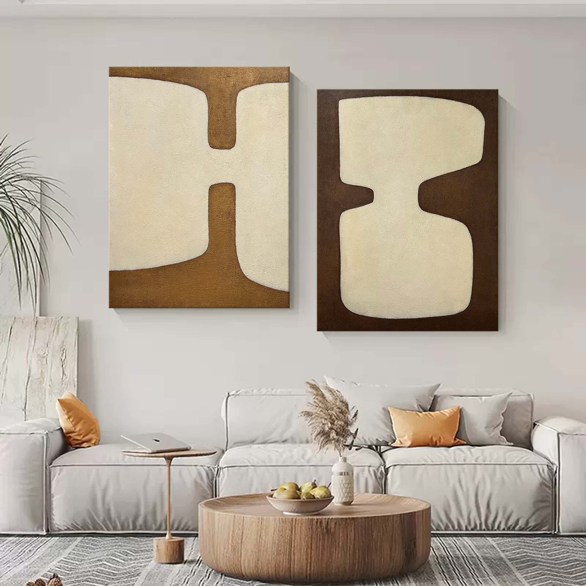 Abstract Painting Set Of 2 SP149 - Neutralighting