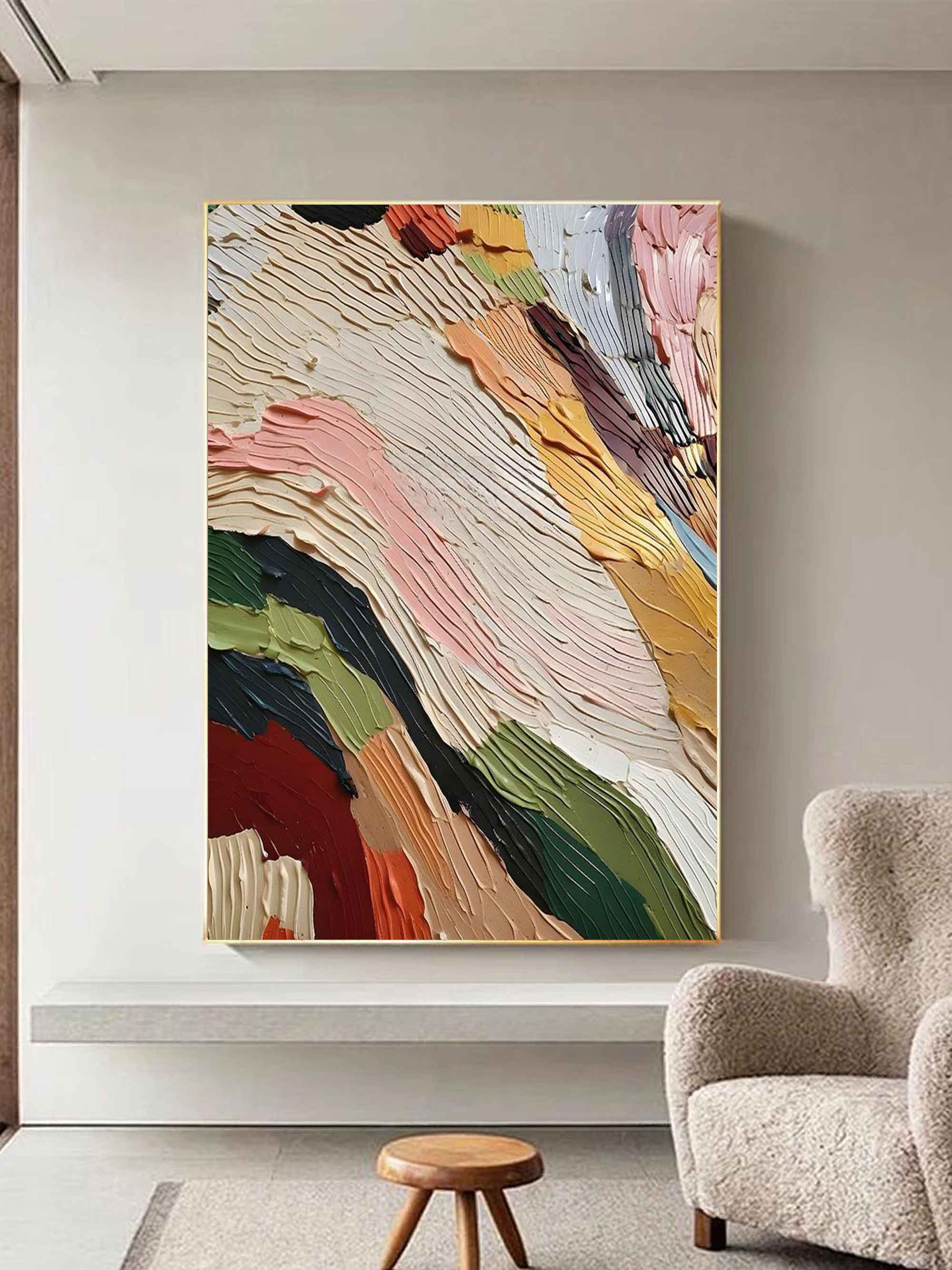 Caspian Colorful Painting Wall Art