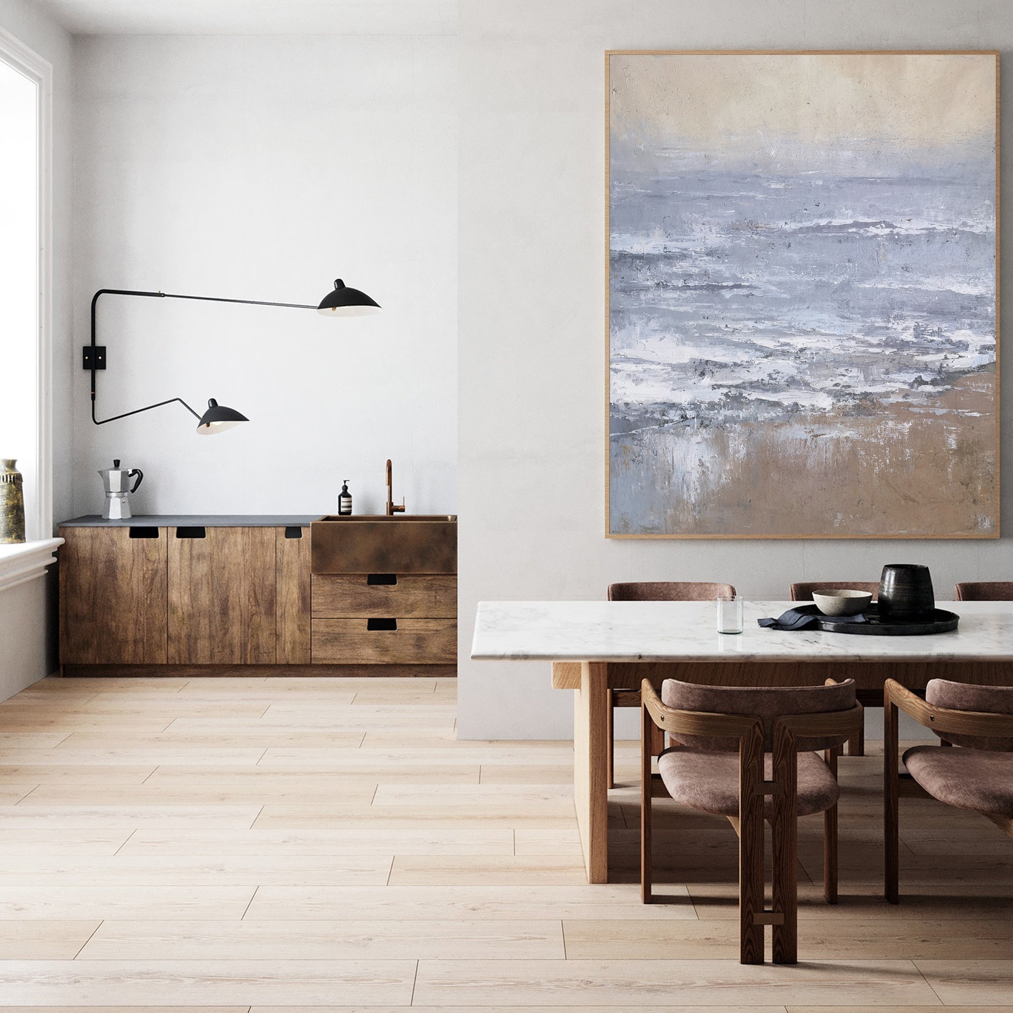 Seaside Abstract Painting ABSV04 - Neutralighting