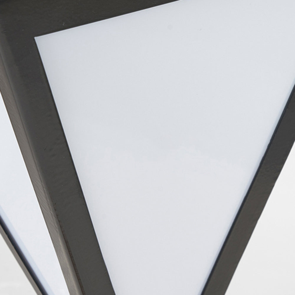 Ray Modern Metal Tapered Solar Outdoor Path Light, Black - Neutralighting