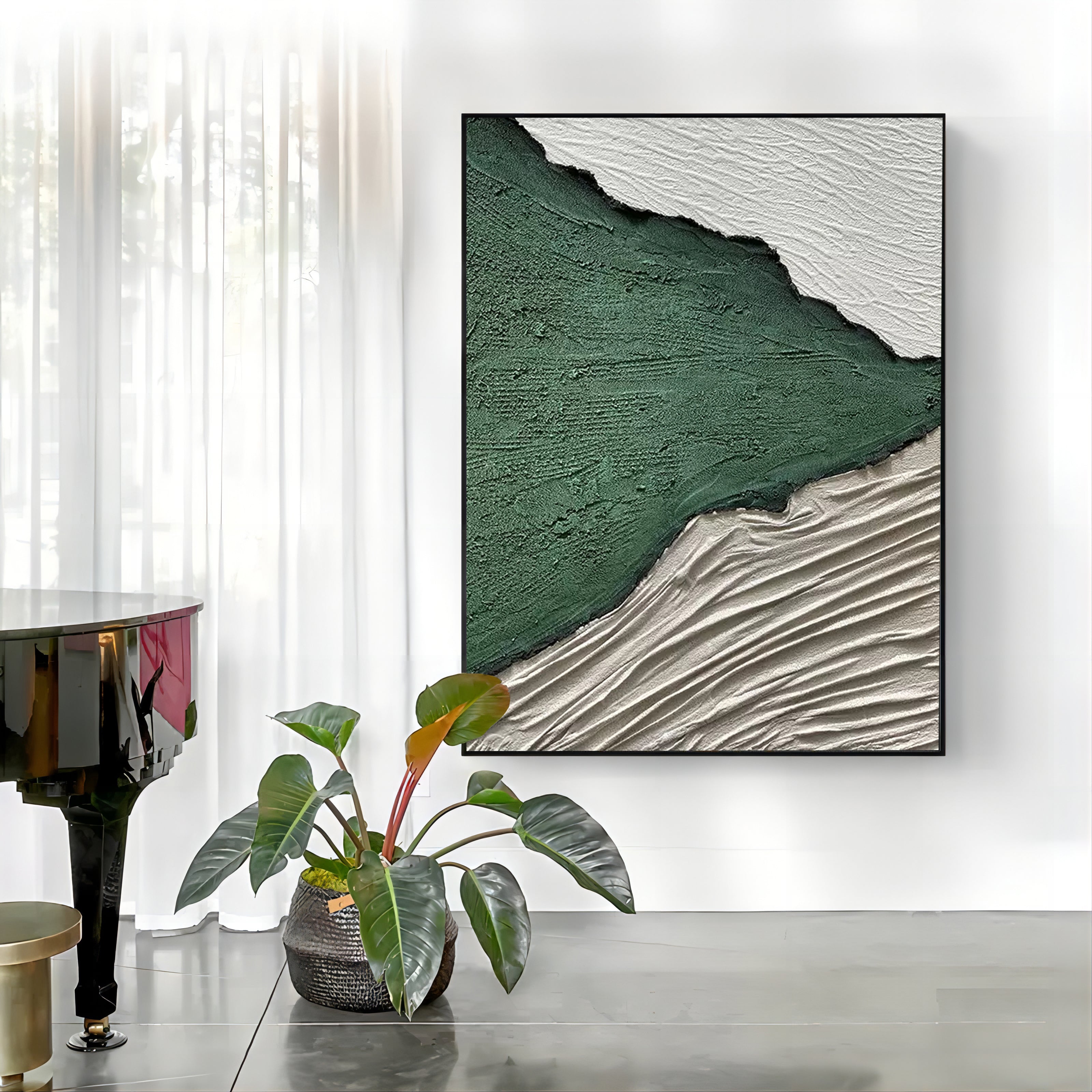 Plaster Art Texture Painting SG005 - Neutralighting