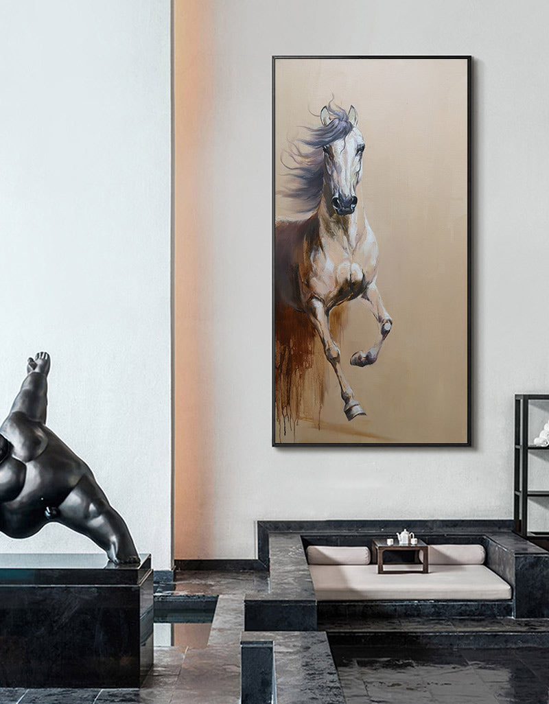 Brown Horse Abstract Art ANH14 - Neutralighting