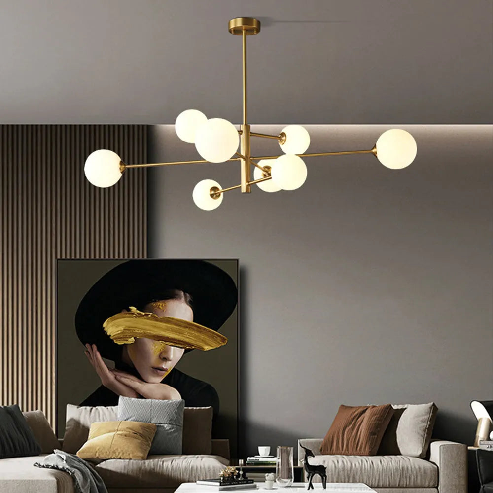 Valentina Modern Glass Shade Pendant Light, Copper/Black - Neutralighting