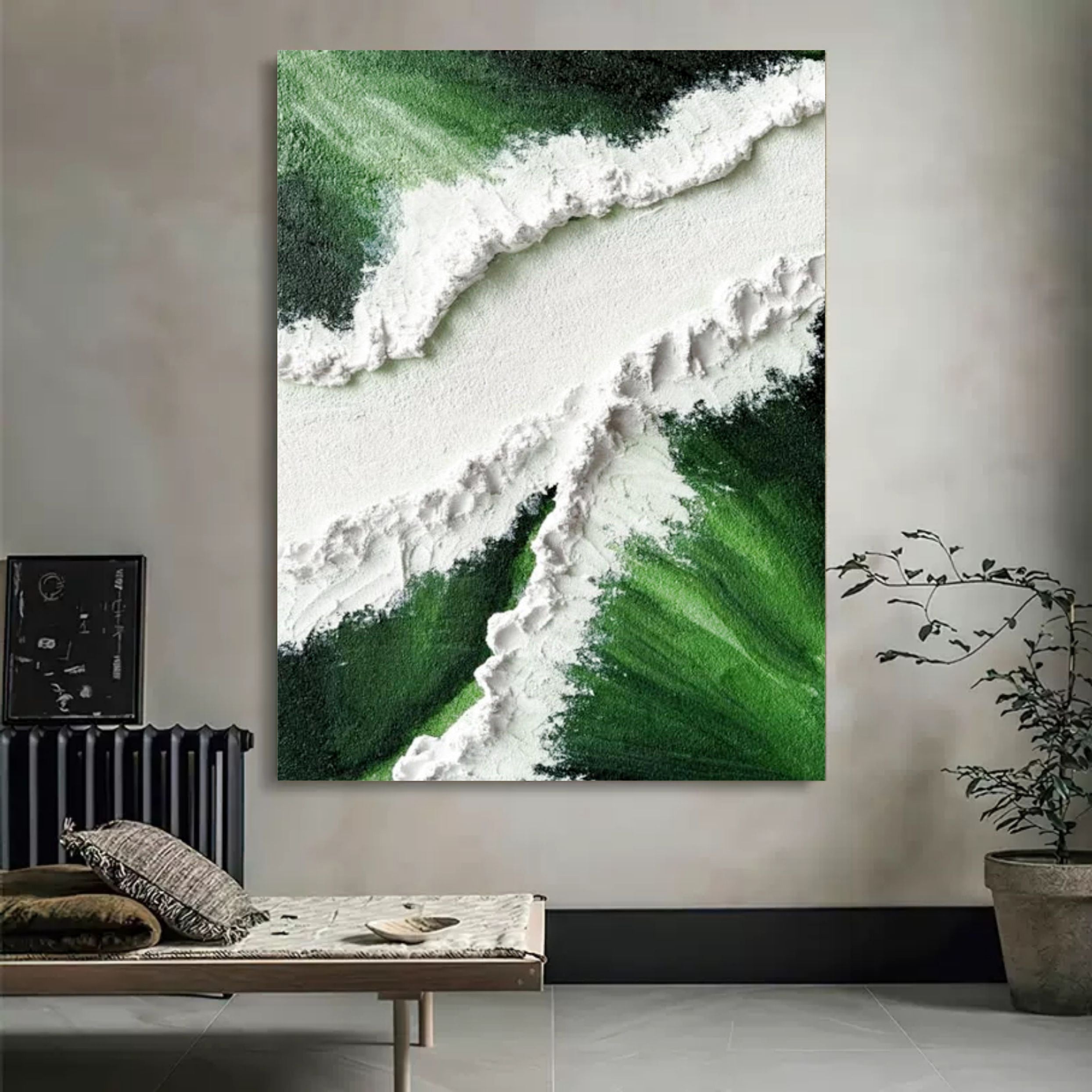 Plaster Art Texture Painting SG163 - Neutralighting