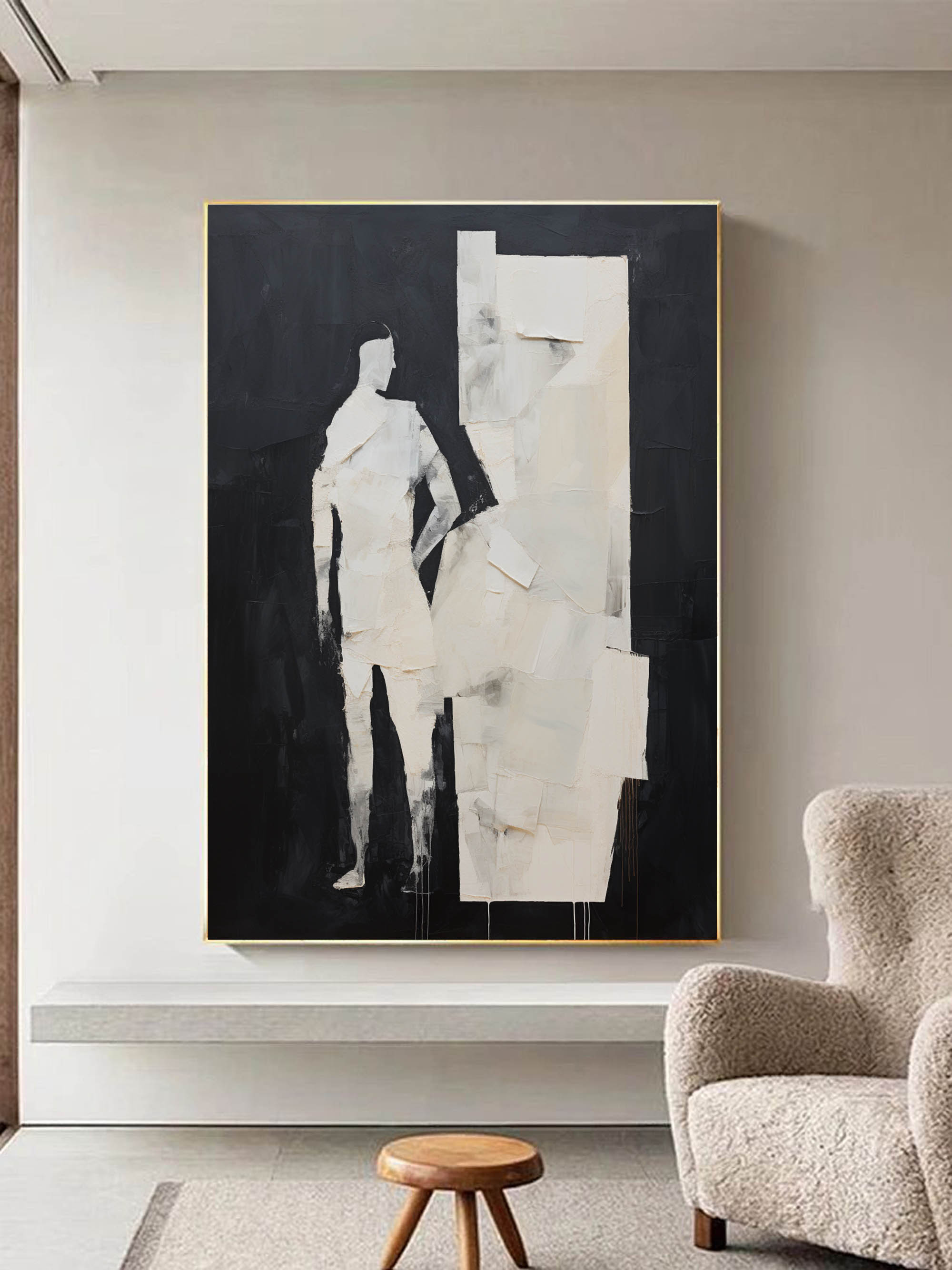 Wall Art Contemporary Minimalist Figurative Art Chic