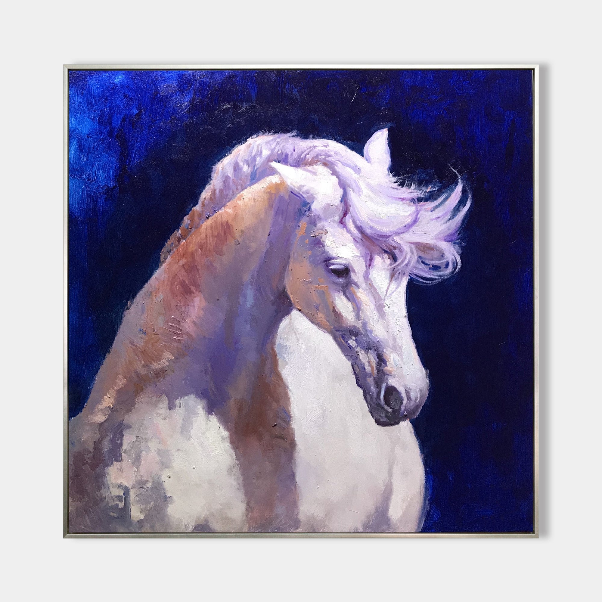 White Horse Portrait Painting ANH25 - Neutralighting