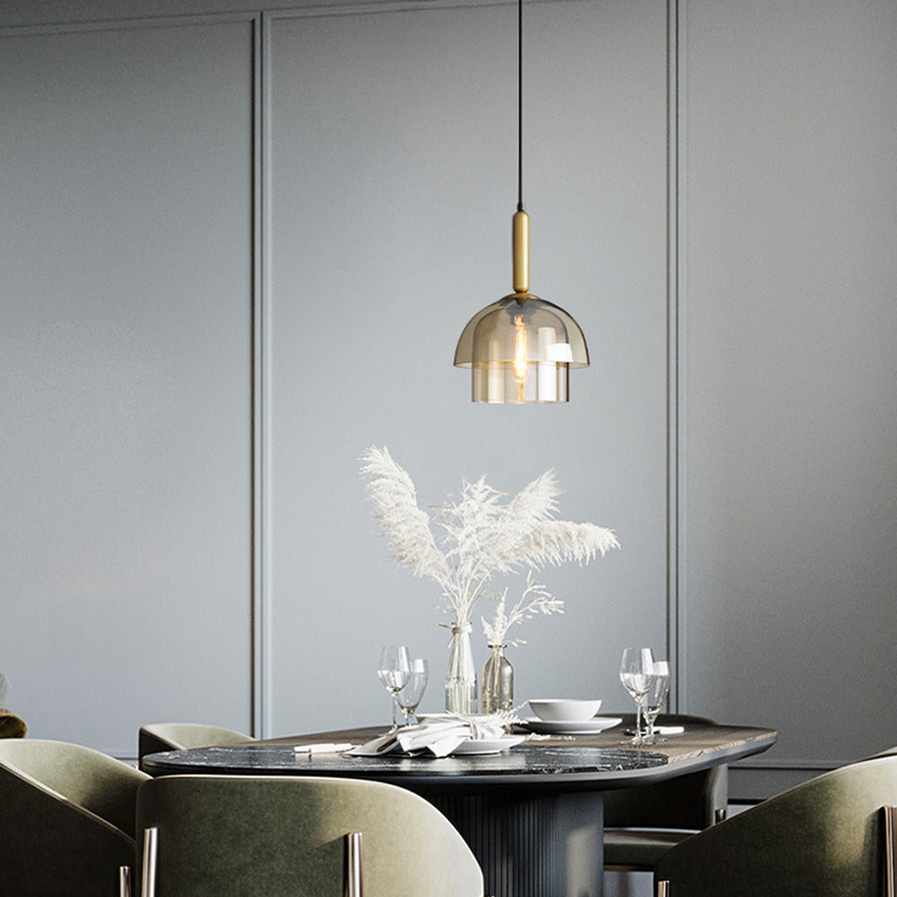 Valentina Modern Metal Glass Pendant Light Living Room Bedroom - Neutralighting