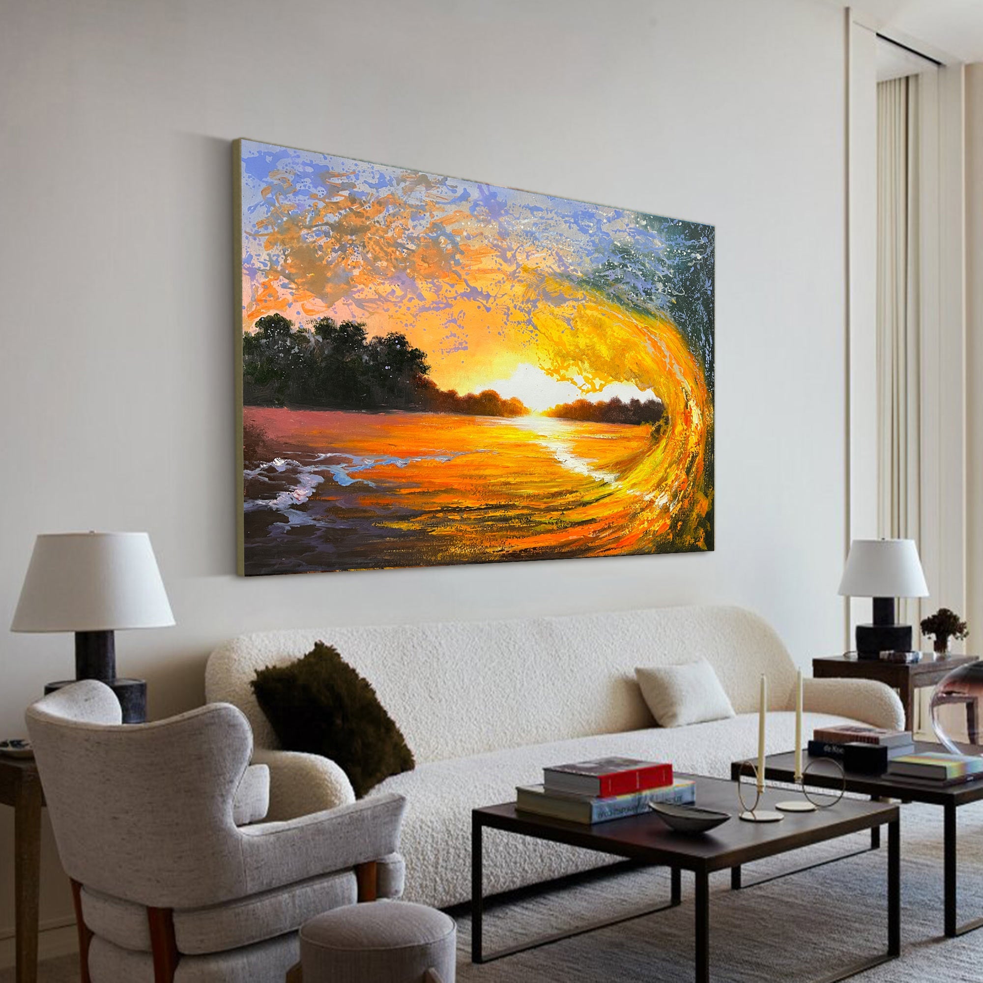 Marcelline Sunset Canvas Wall Art