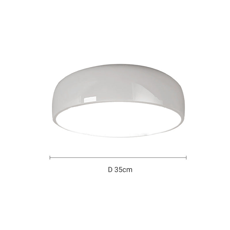 Arisha Modern Dish Shaped Metal Ceiling Light, Black/White - Neutralighting