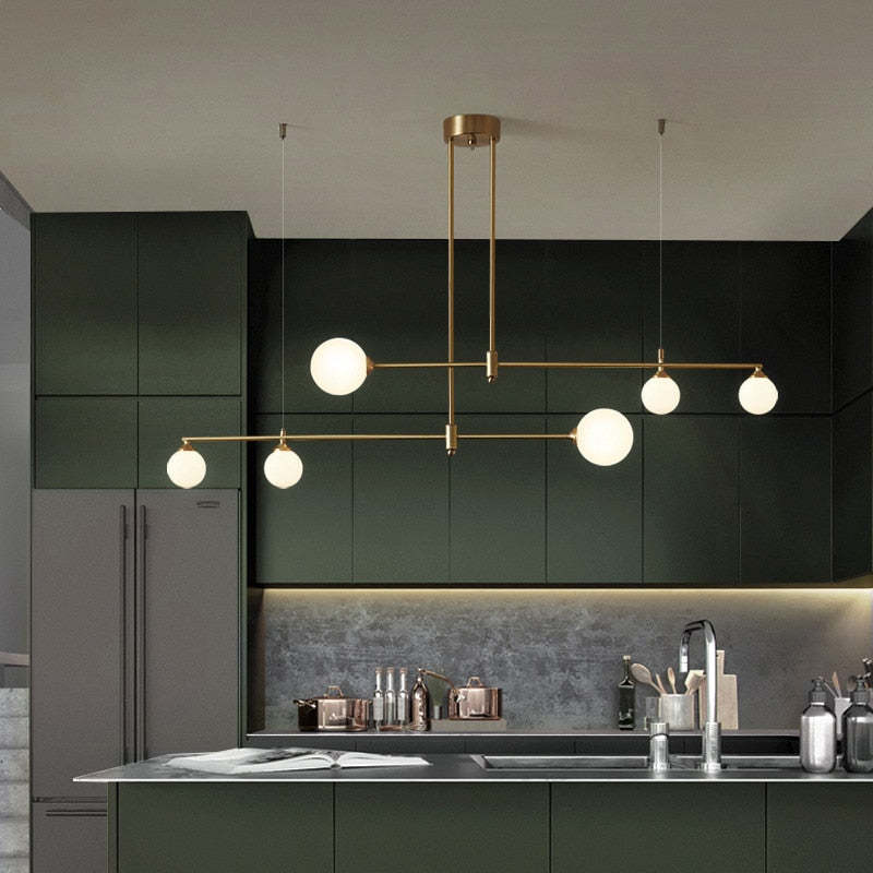 Valentina Modern Golden Bubble Copper Pendant Light - Neutralighting