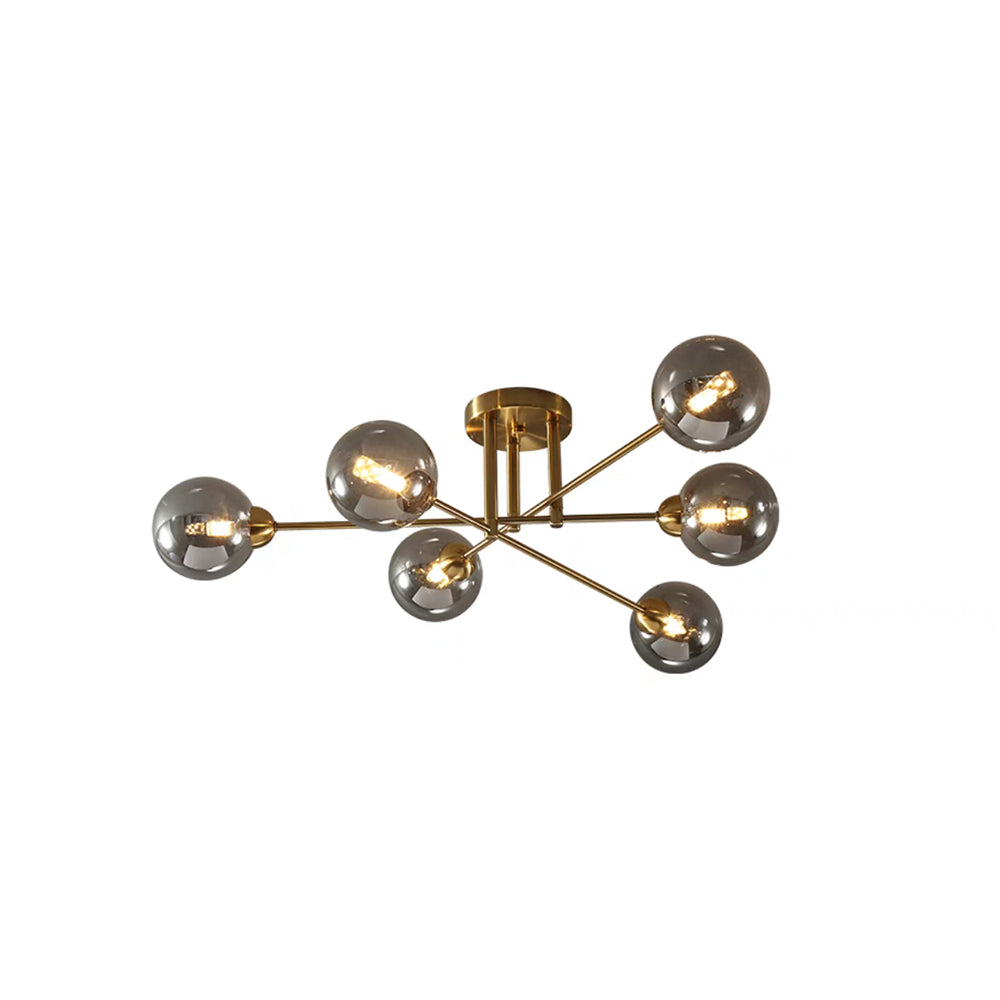 Valentina Industrial Glass Globe Chandelier LED, 6 Style - Neutralighting