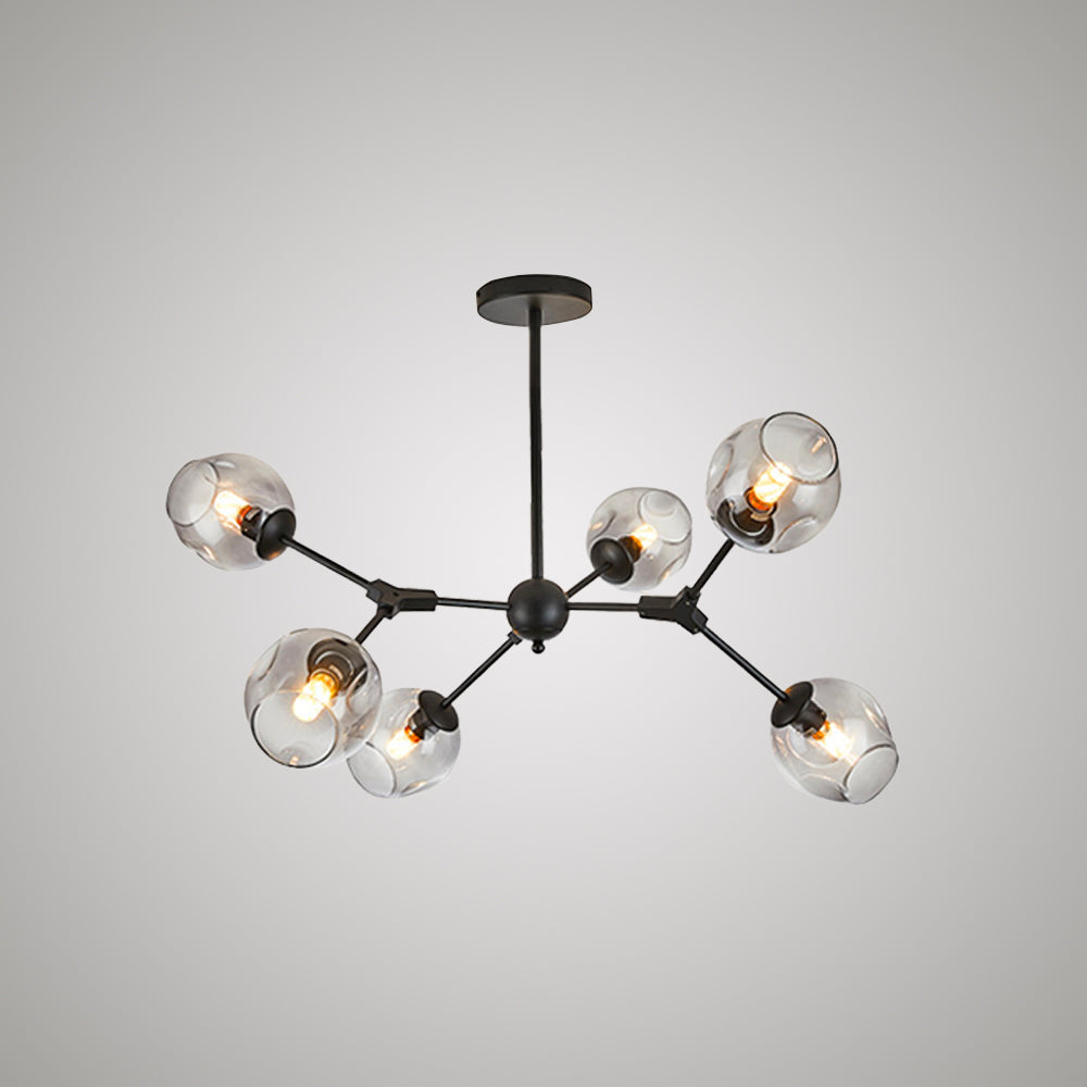 Valentina Modern Bubble Metal Pendant Light, Black/Gold - Neutralighting