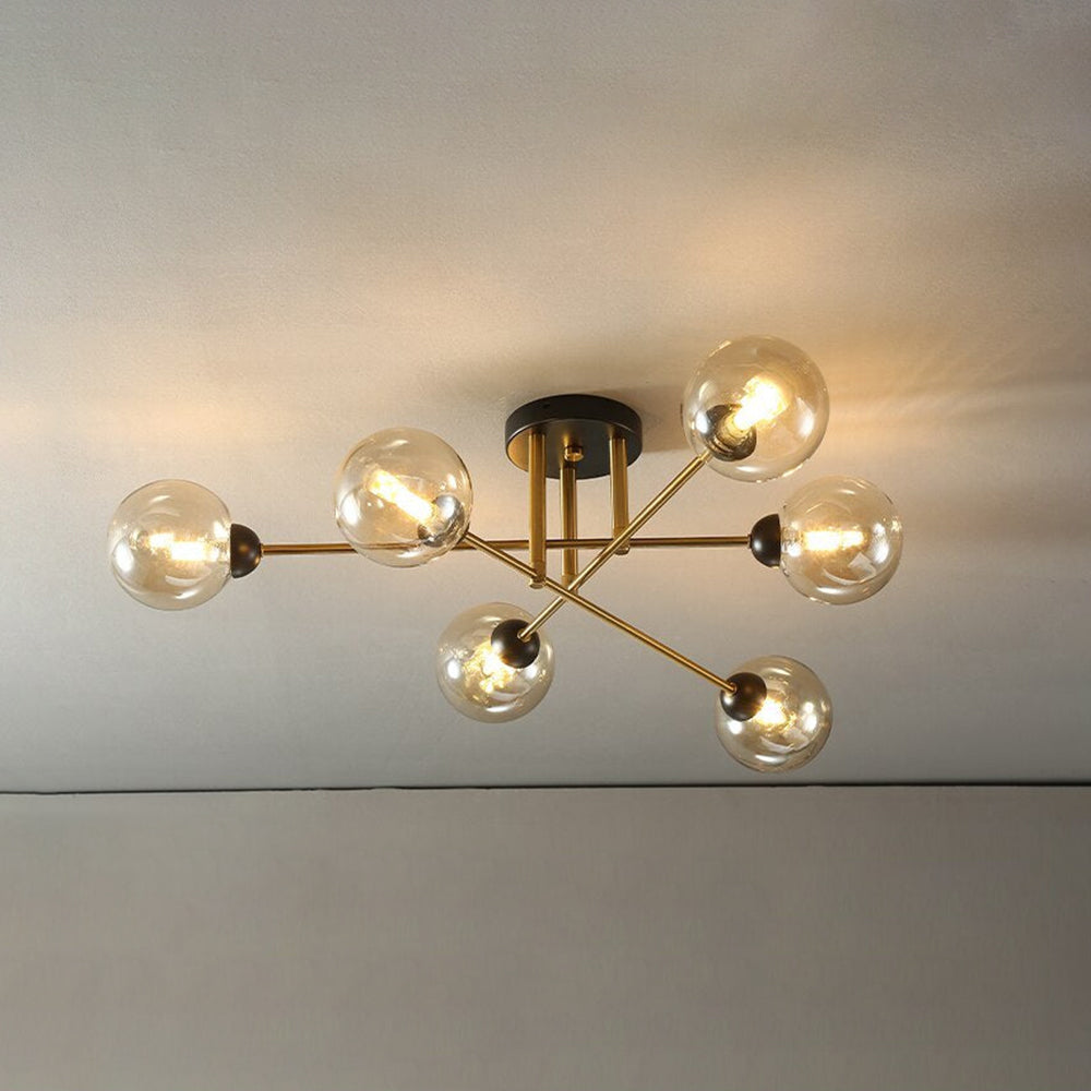 Valentina Industrial Glass Globe Chandelier LED, 6 Style - Neutralighting