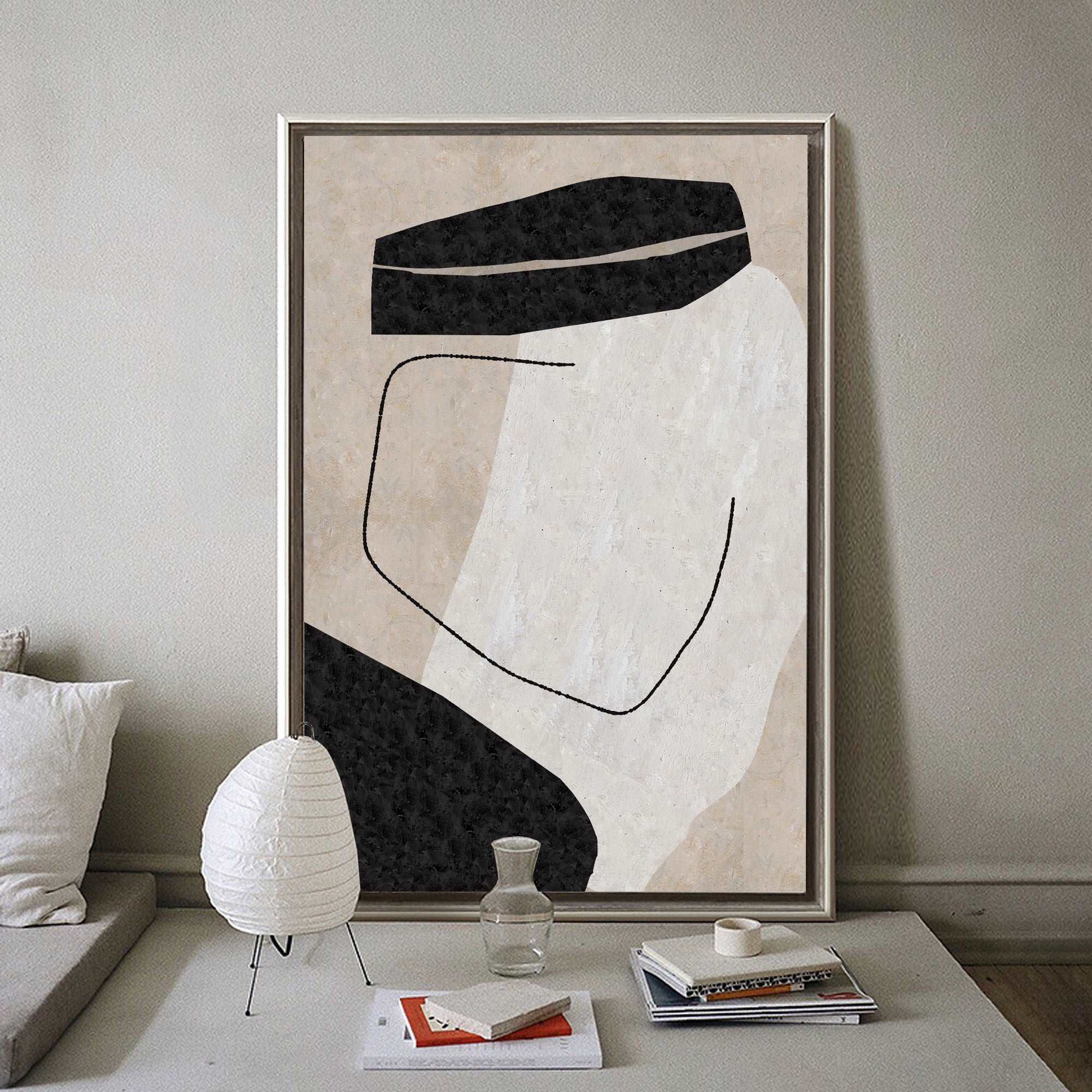 Abstract Geometric Minimalist Painting ABAV25 - Neutralighting