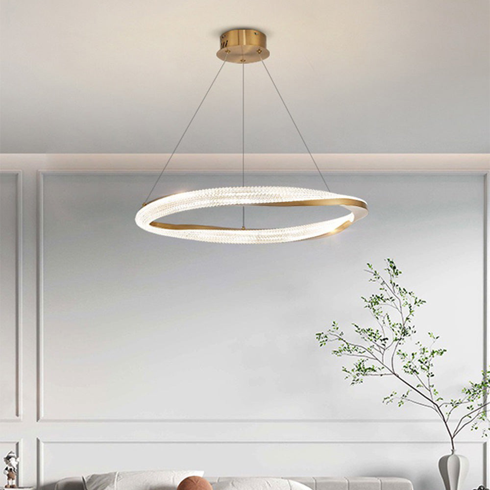 Kristy Pendant Light, Aluminium & Arcylic, 1/2 Rings, 2 Color - Neutralighting