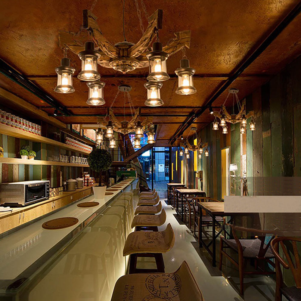 Epoch Pendant Light Mid Century/Modern, Metal/Wood, Dining Room - Neutralighting