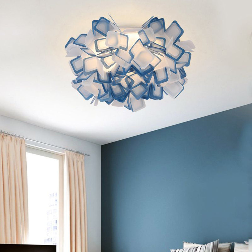 Valentina Art Deco Flower Flush Mount Ceiling Light 7 Colours - Neutralighting