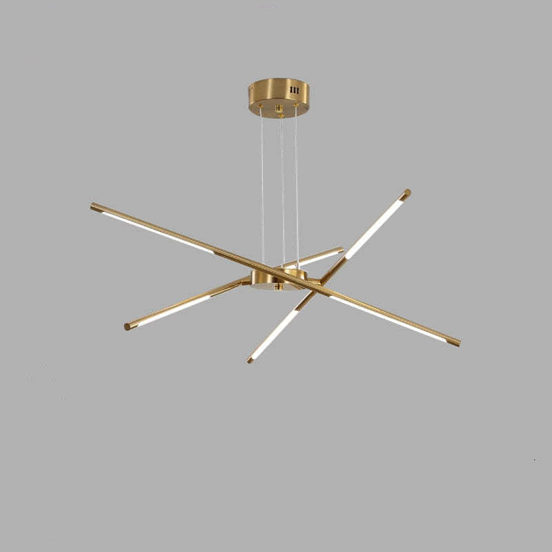 Arisha Pendant Light, Black/Gold, 6/8/10/12 Heads - Neutralighting