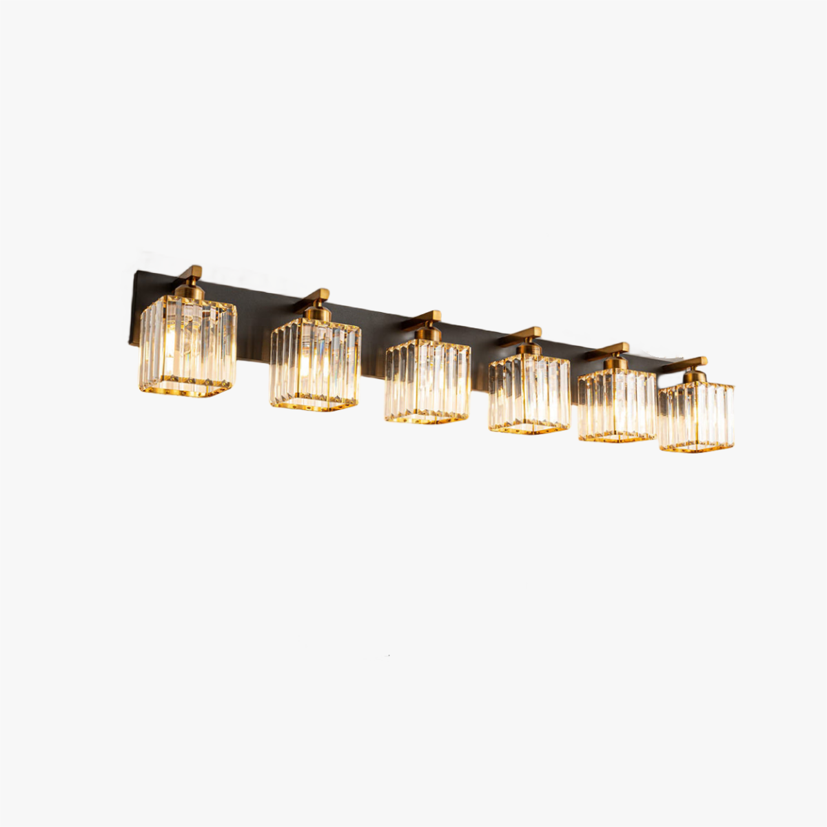 Kristy Vintage LED Metal/Crystal Wall Lamp For Mirror, Gold - Neutralighting