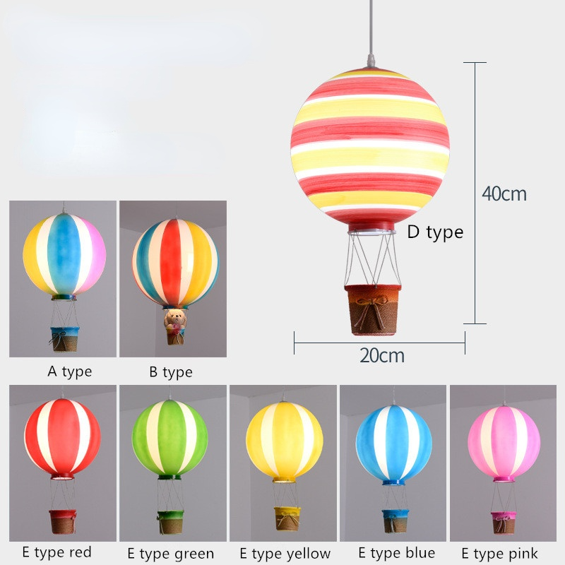 Aria Creative Colorful Balloon Acrylic Pendant Light, Bedroom - Neutralighting