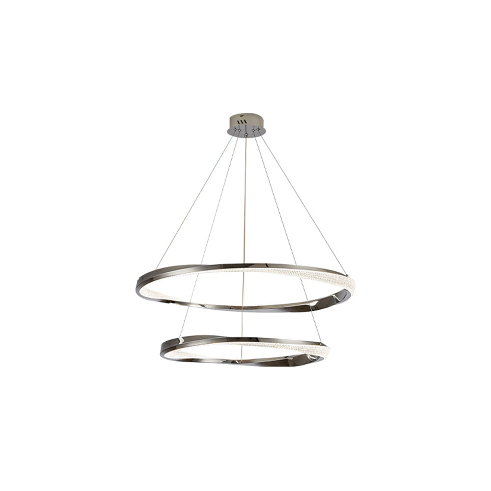 Arisha Minimalist Ring Spiral Shape Pendant Light,Gold - Neutralighting