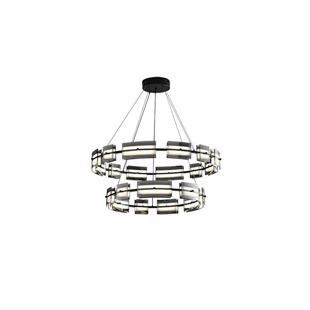Arisha Minimalist Ring Metal Pendant Light,Black/Gold - Neutralighting
