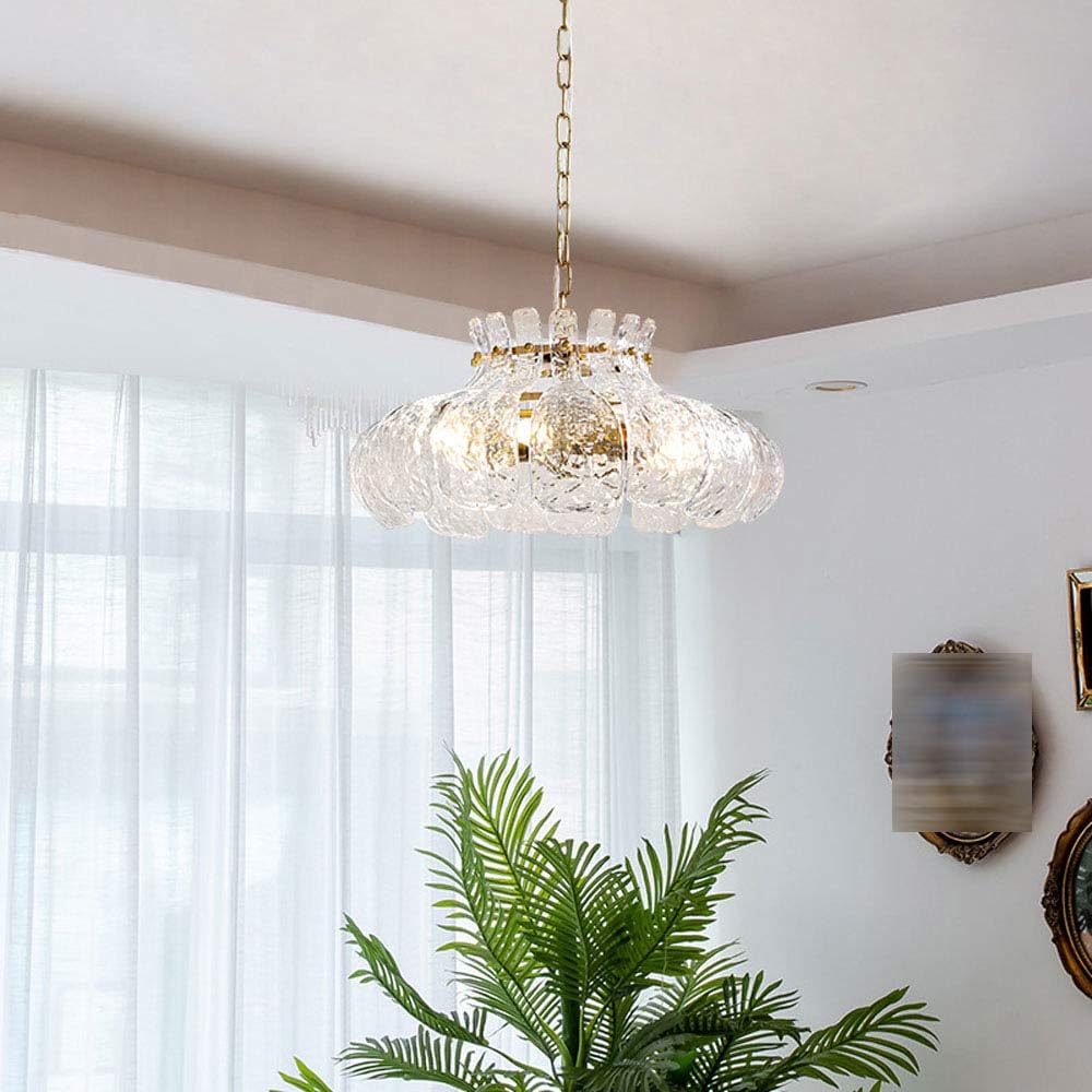 Arisha Modern Pear Shaped Chandelier Ice Melting Glass Bedroom - Neutralighting