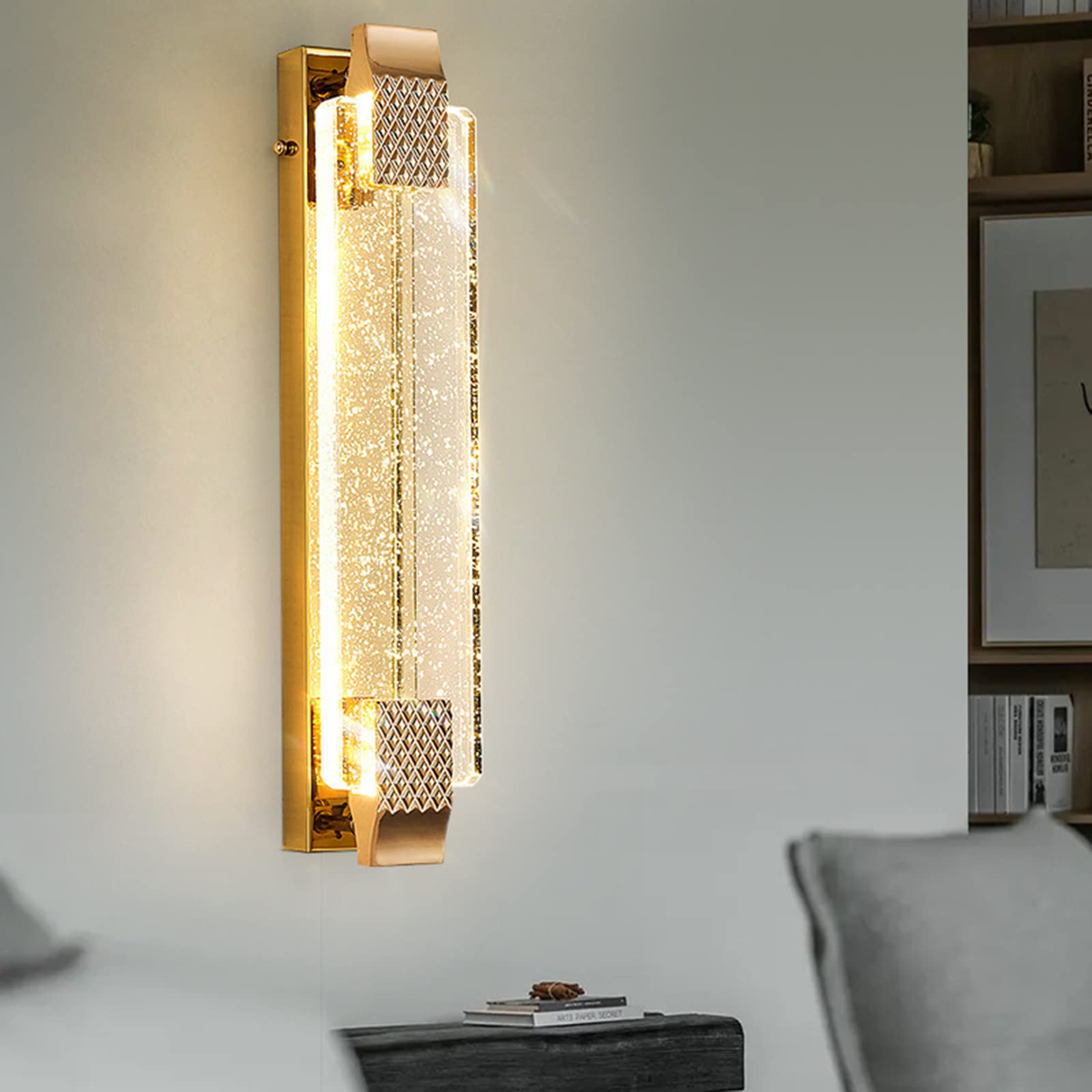 Arisha Modern Indoor Wall Lamp Metal/Glass Living Room/Dining Room - Neutralighting