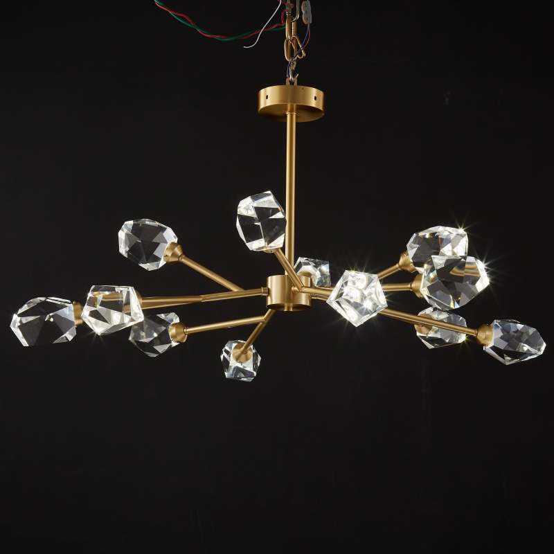 Kristy Luxurious Crystal Chandelier Living Room Golden - Neutralighting