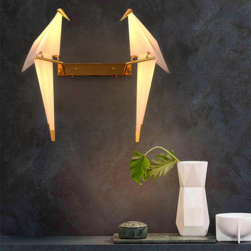 Arisha Wall Lamp Bird Vintage/Art-Deco, Metal/Acrylic, Bedroom - Neutralighting