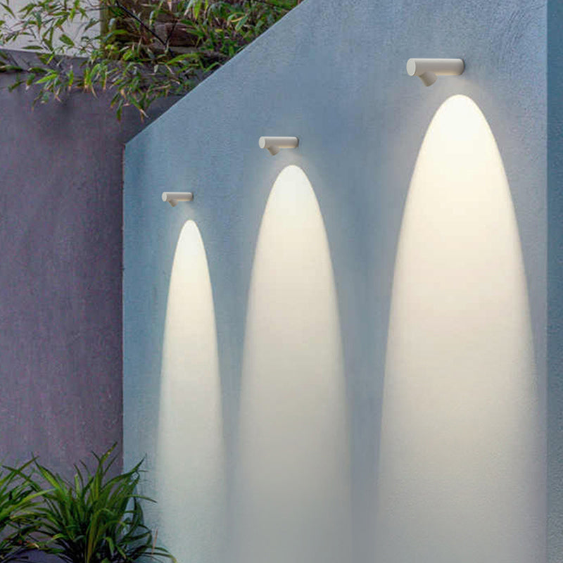 Ray Modern Waterproof Outdoor Wall Lighting, White & Black - Neutralighting