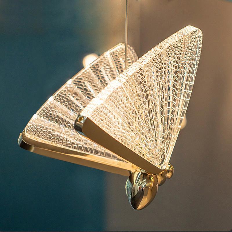 Arisha Art Deco Butterfly Pendant Light, 2 Color - Neutralighting