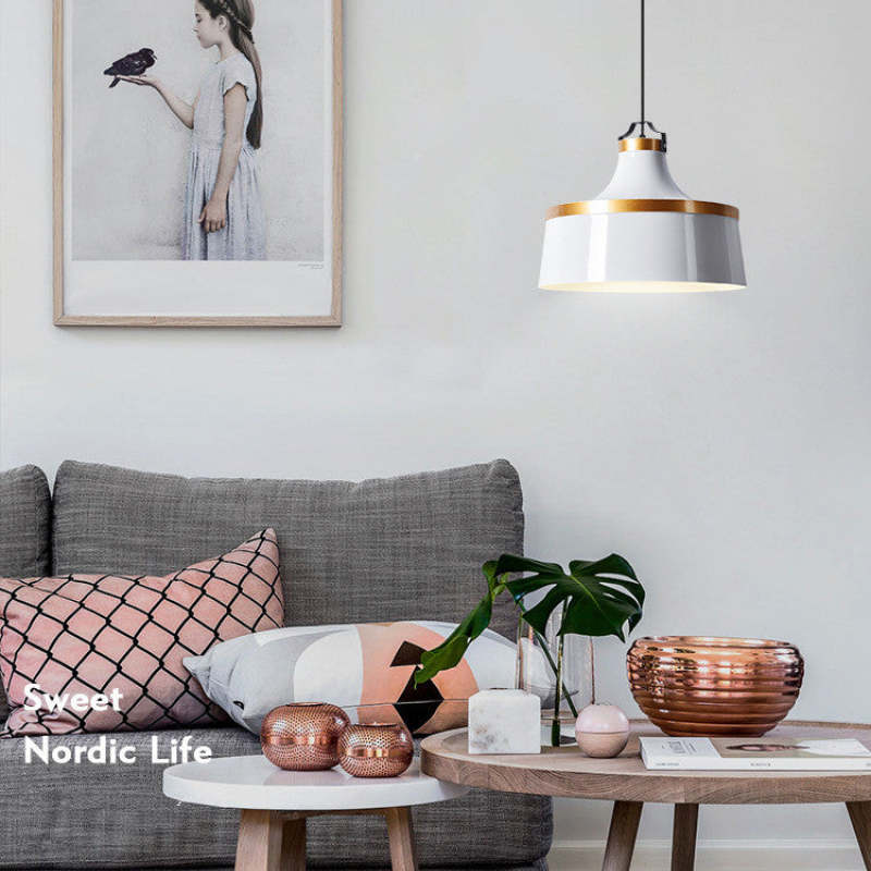 Valentina Modern Colorful Single Pendant Light, Metal Shade - Neutralighting