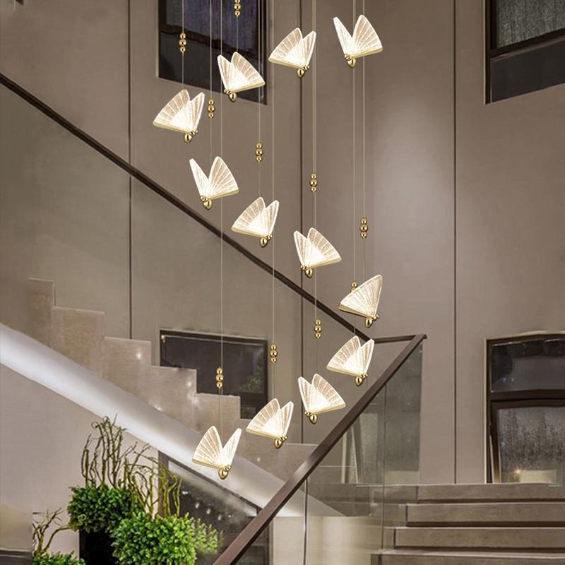 Arisha Art Deco Butterfly Pendant Light, 2 Color - Neutralighting