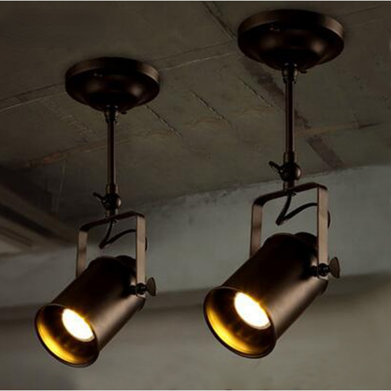 Silva Vintage Adjustable Semi-Flush Mount Ceiling Light, Black - Neutralighting