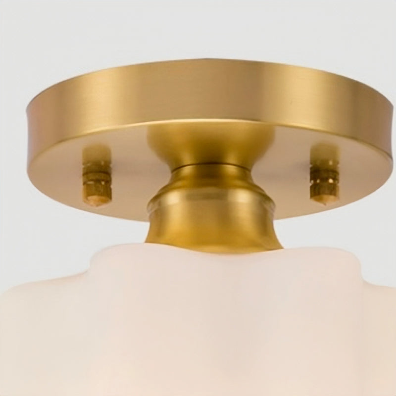 Arisha Retro Metal Flush Mount Ceiling Light Brass - Neutralighting