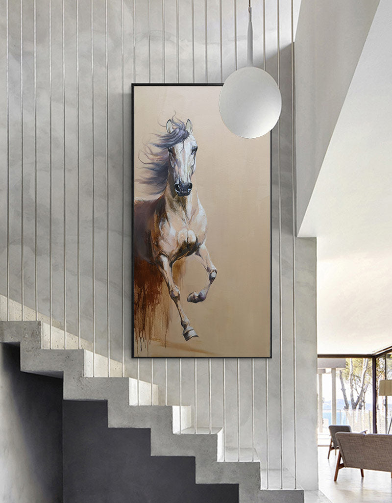 Brown Horse Abstract Art ANH14 - Neutralighting