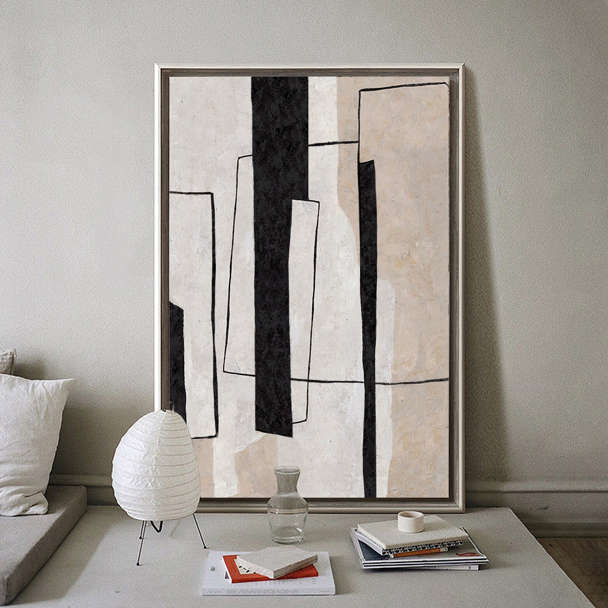 Minimalist Geometric Painting ABAV33 - Neutralighting